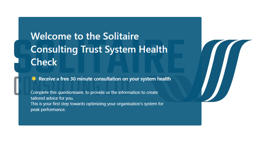 Solitaire Consulting Trust System Health Check